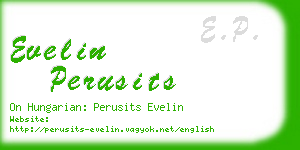 evelin perusits business card